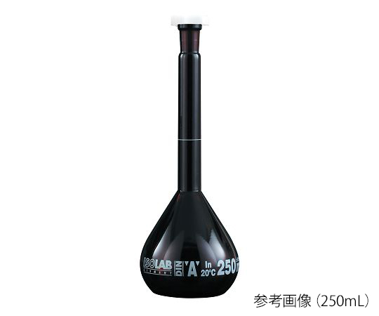 AS ONE 3-8270-05 AMS-25a Volumetric Flask With Plastic Stopcock (Brown) 25mL